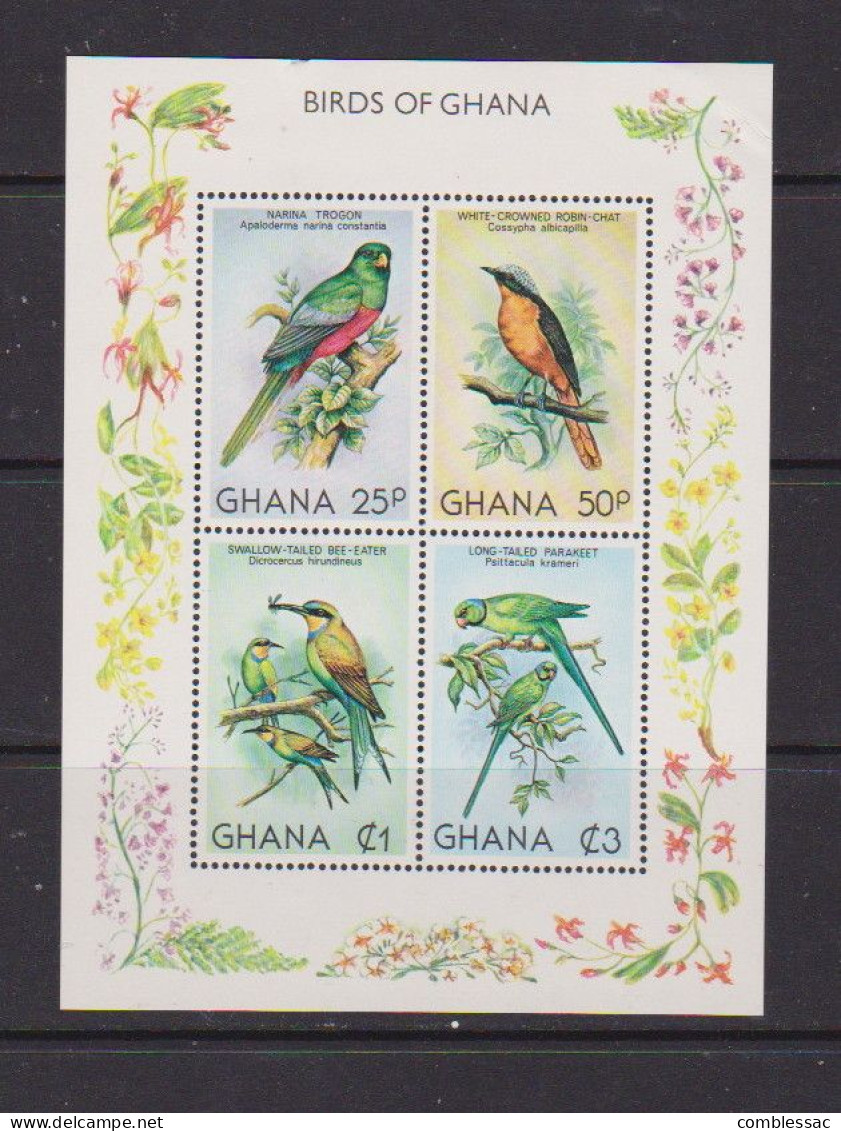 GHANA    1981    Birds   Sheetlet    MNH - Ghana (1957-...)