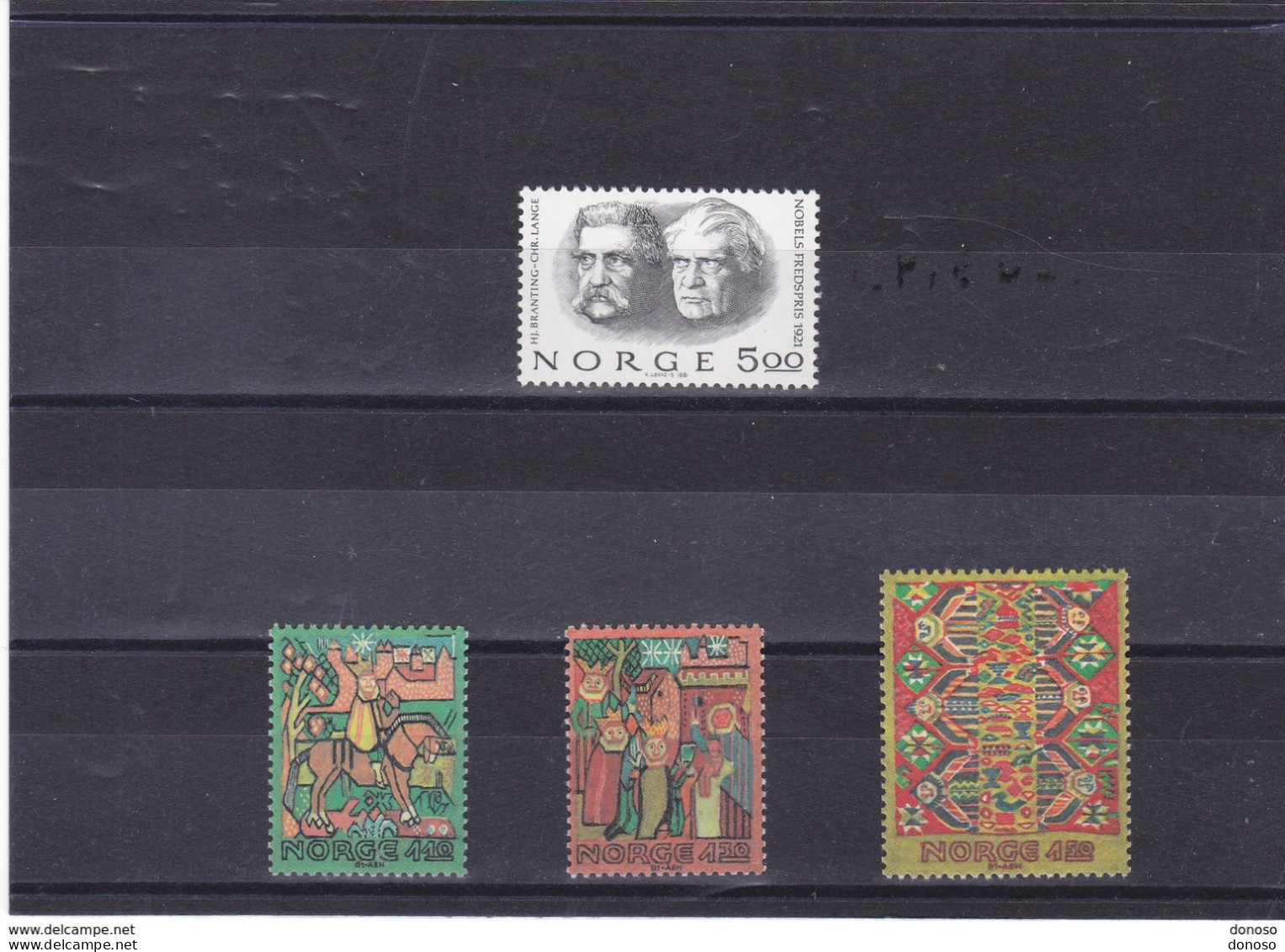 NORVEGE 1981 Yvert 805 + 806-808 NEUF** MNH - Unused Stamps