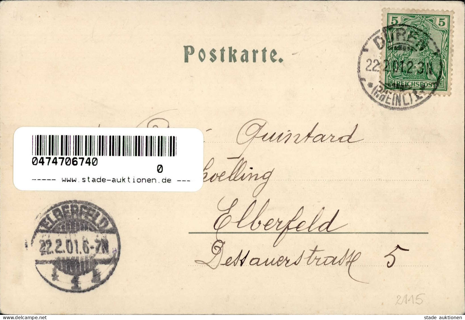 Düren (5160) 1901 II (Stauchung) - Sonstige & Ohne Zuordnung