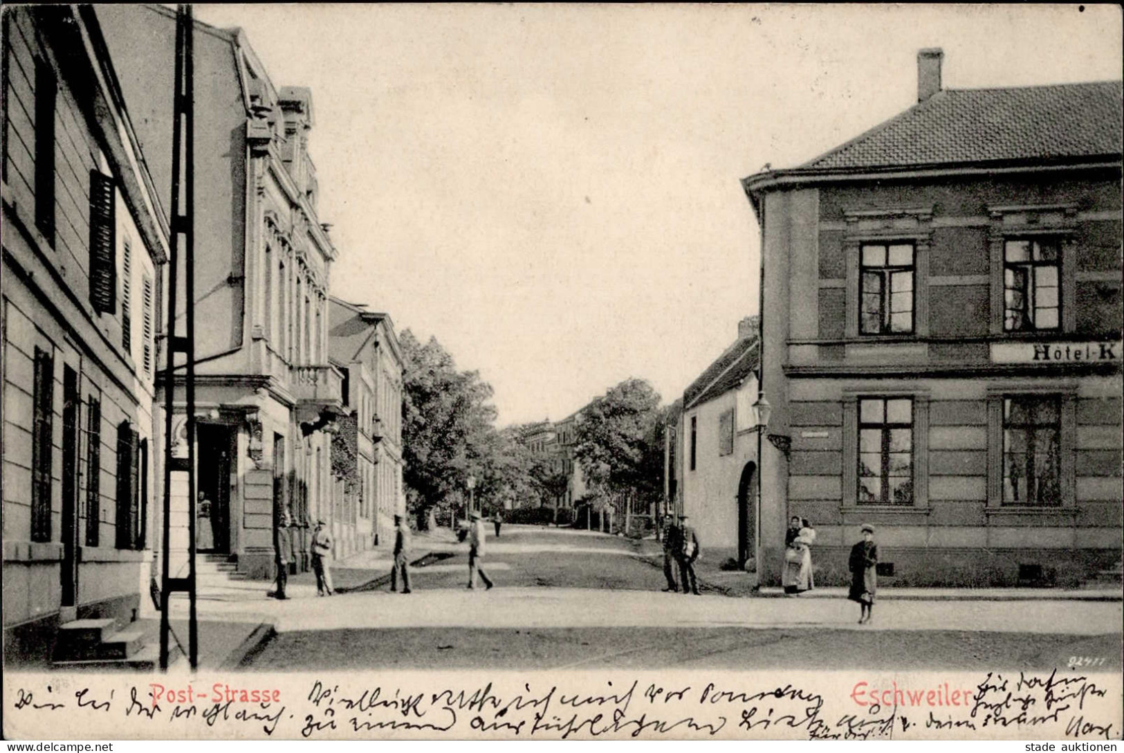 Eschweiler (5180) Post-Strasse 1906 I- - Other & Unclassified
