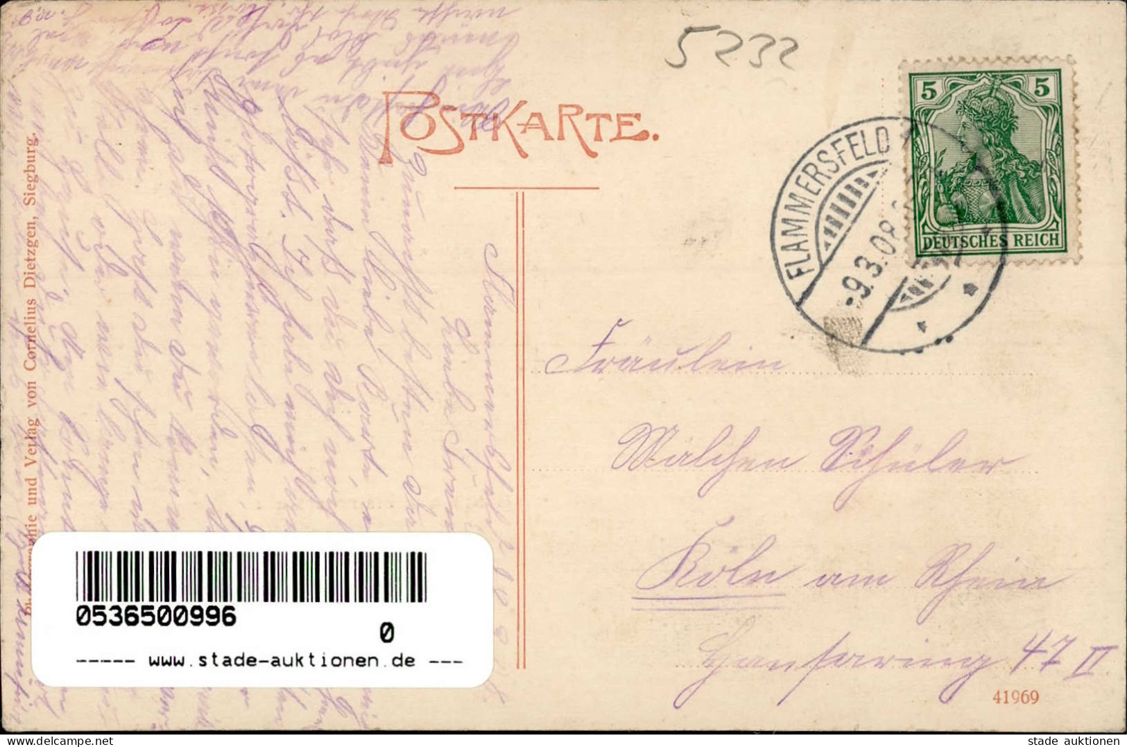 Flammersfeld (5232) 1908 II (kleine Stauchung) - Other & Unclassified