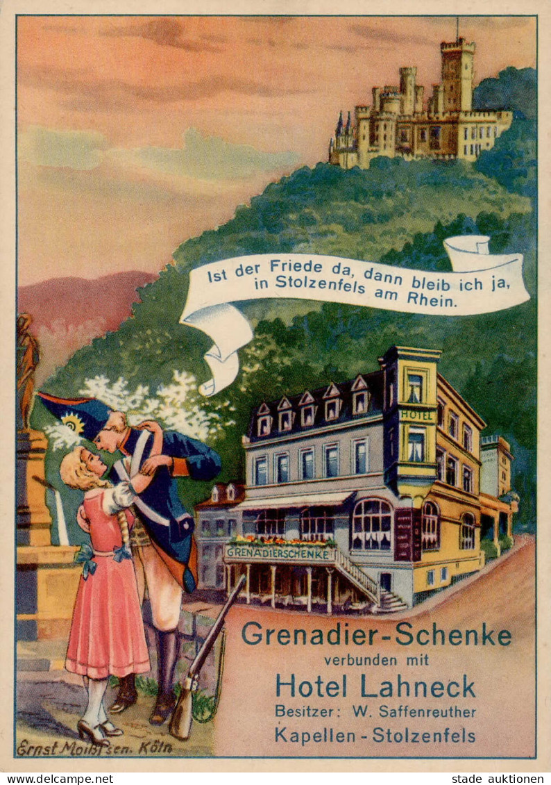 Kapellen-Stolzenfels (5400) Grenadier-Schenke Künstlerkarte Sign. Moißl I- - Sonstige & Ohne Zuordnung