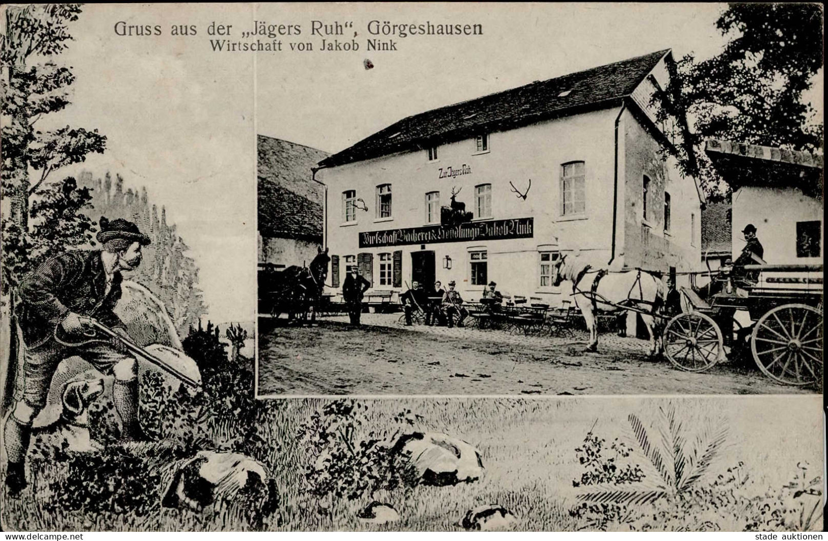 Görgeshausen (5431) Gasthaus Jäger Ruh Jäger I-II - Other & Unclassified