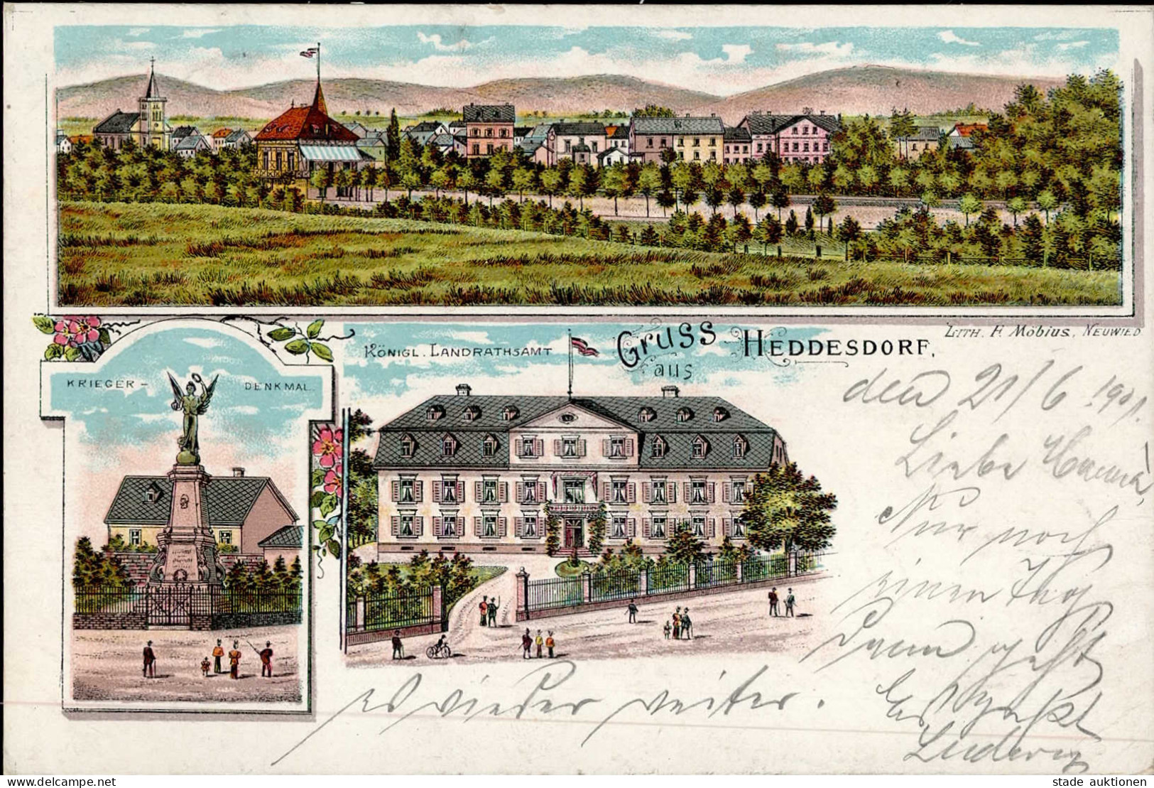 HEDDESDORF Bei NEUWIED (5450) - Litho I-II - Neuwied