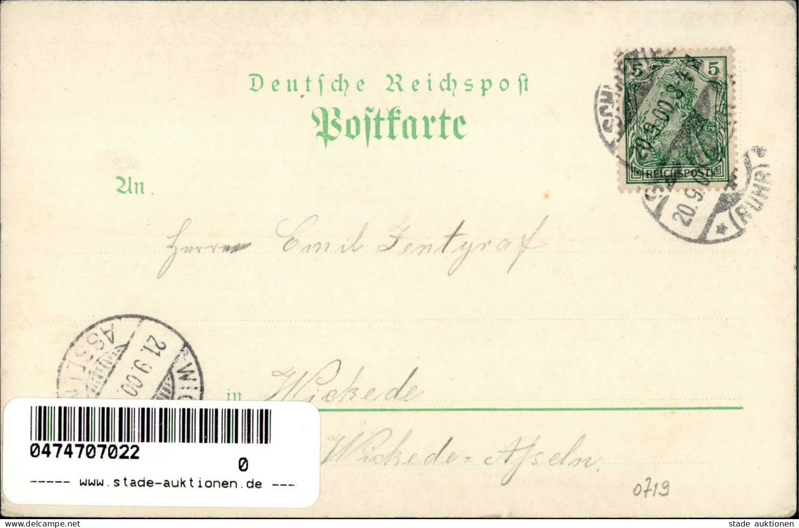 Schwerte (5840) Gasthaus Zum Freischütz Saal 1900 I- - Autres & Non Classés