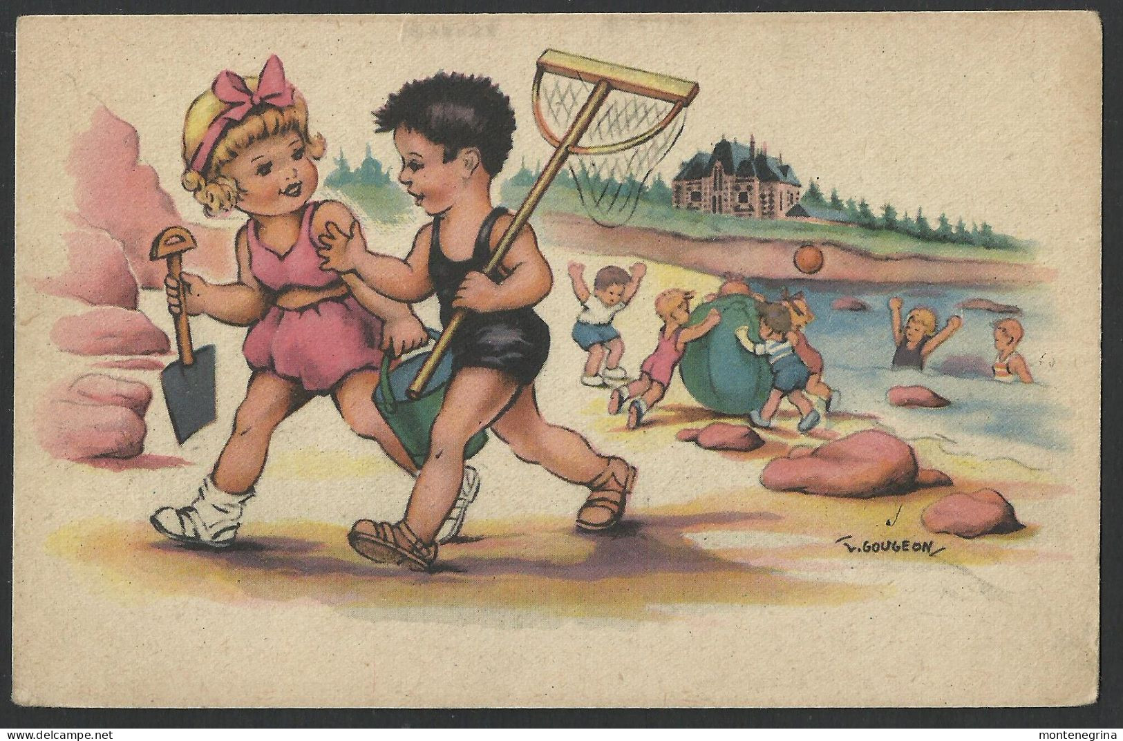 Illustrateur - GOUGEON - Enfants Et Jeux De Plage - Postcard (see Sales Conditions) 10151 - Gougeon