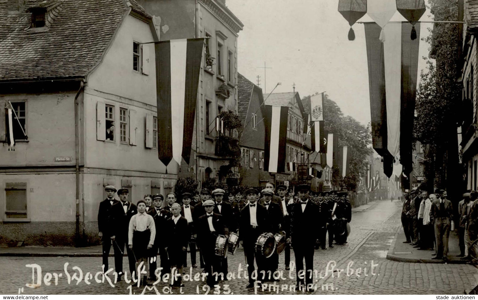 FRANKFURT-FECHENHEIM (6000) - Seltene Foto-Ak DER WECKRUF FEST Der NATIONALEN ARBEIT 1.MAI 1933 Fechenheim I - Frankfurt A. Main