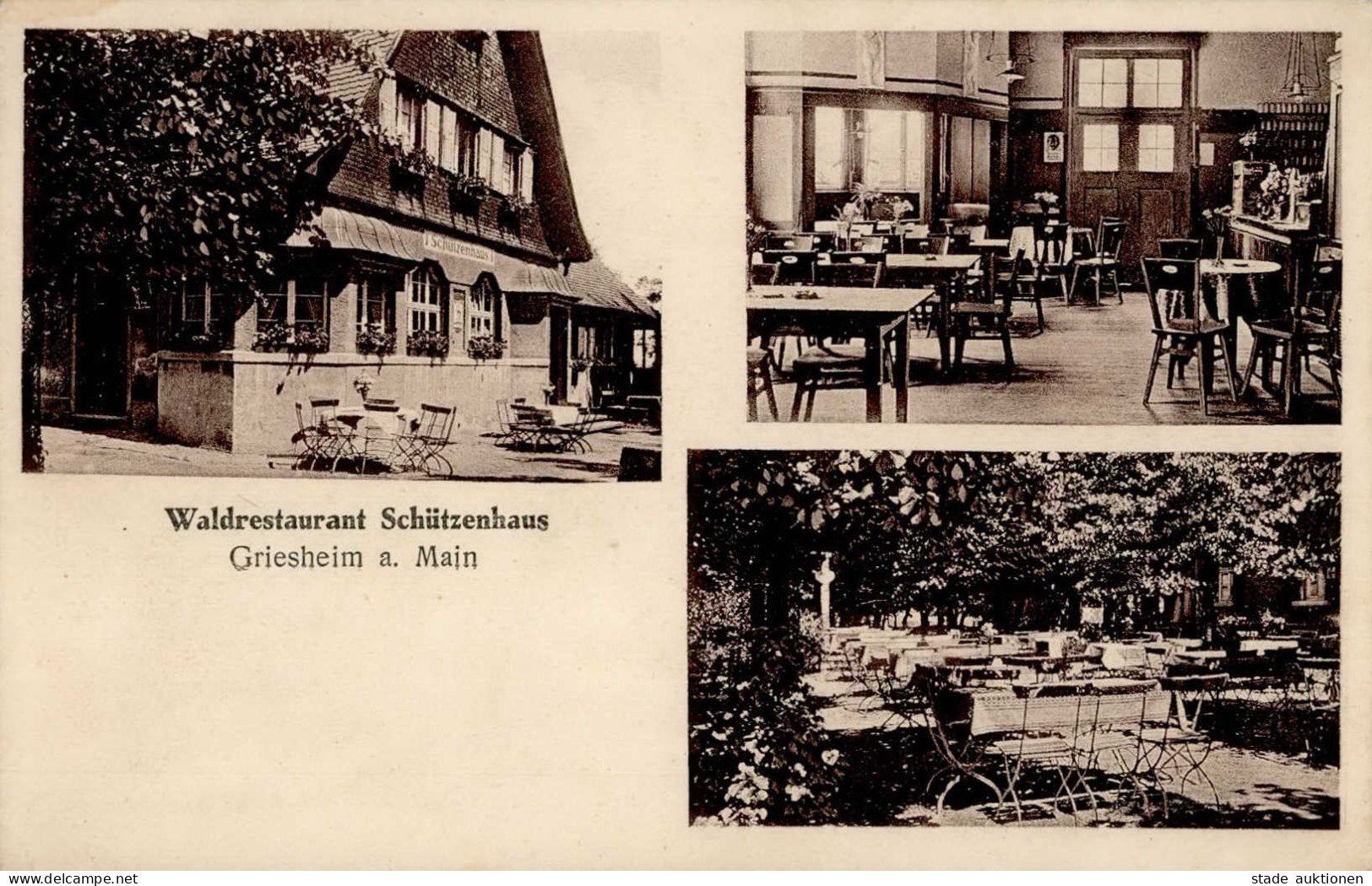 Frankfurt Griesheim (6000) Gasthaus Schützenhaus II (kleine Stauchung) - Frankfurt A. Main