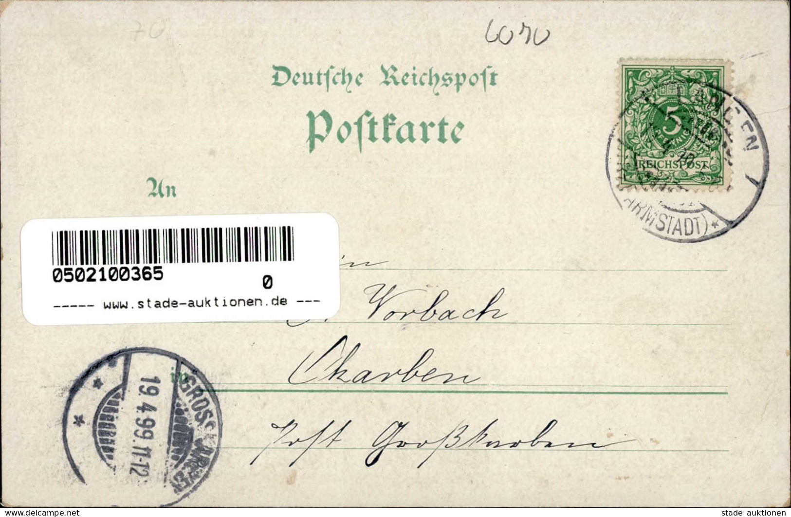 Langen (6070) Fahrgasse Ludwigs-Platz Haushaltungsschule 1899 I- - Autres & Non Classés