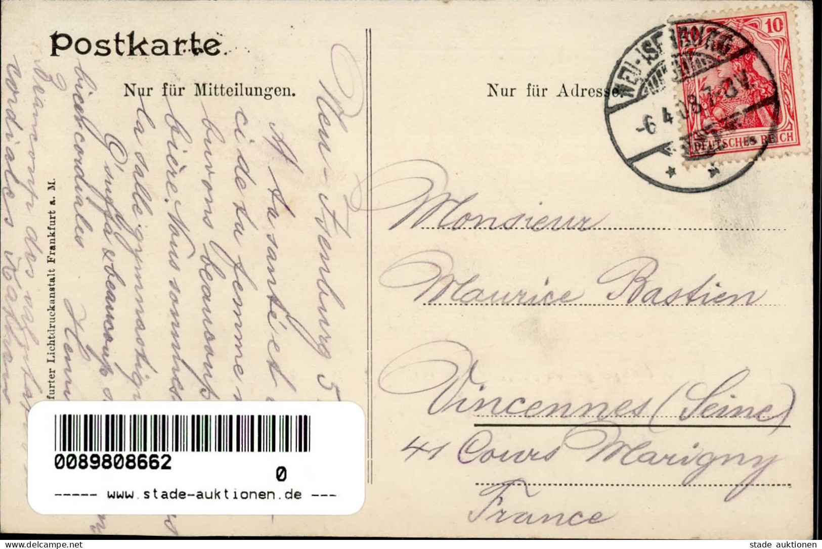 Neu Isenburg (6078) Gasthaus Turnhalle 1908 I-II - Other & Unclassified