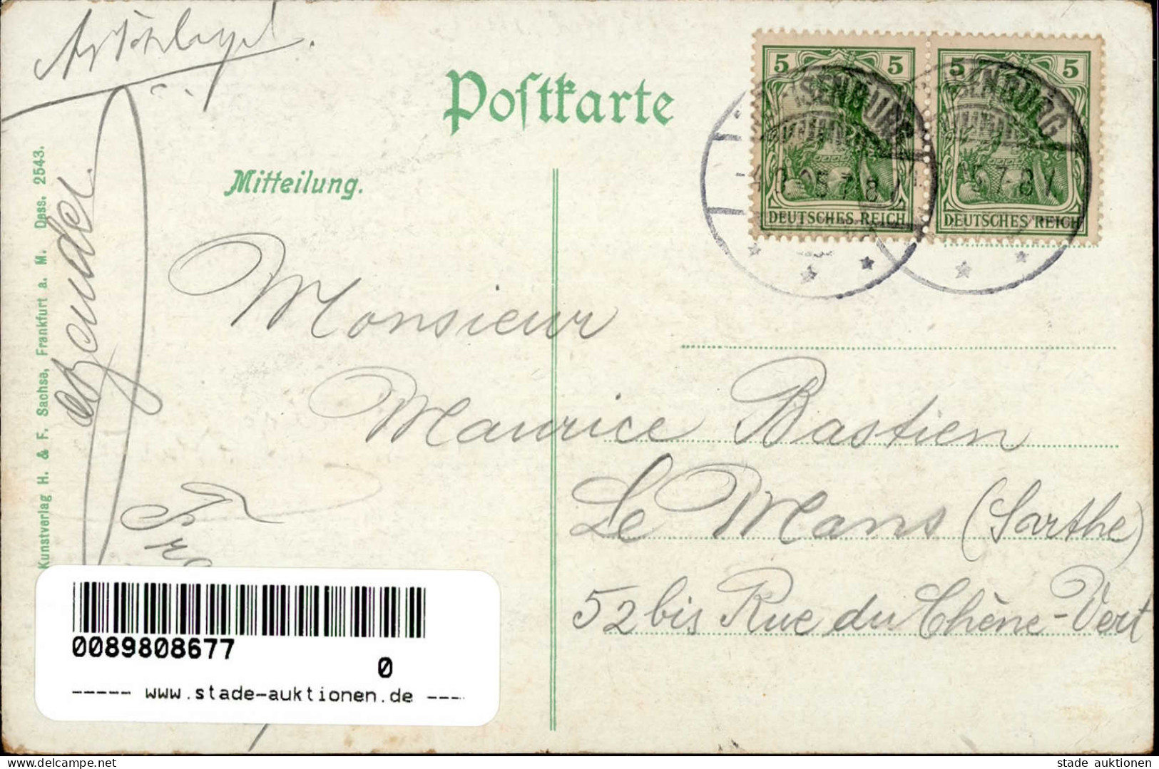 Neu Isenburg (6078) Hessischer Hof Frankfurter Strasse 69/71 1905 I-II (Ecken Abgestossen, Fleckig) - Other & Unclassified