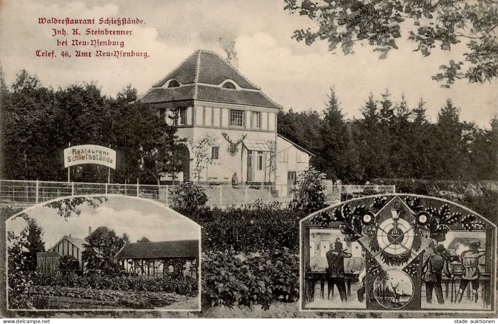 Neu-Isenburg (6078) Gasthaus Schießstände 1906 I- - Sonstige & Ohne Zuordnung