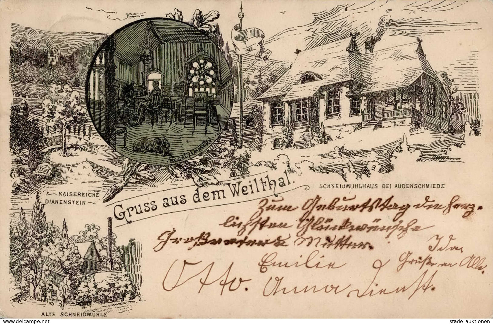 Weilmünster (6292) Winter-Karte 1900 II (Stauchungen) - Other & Unclassified