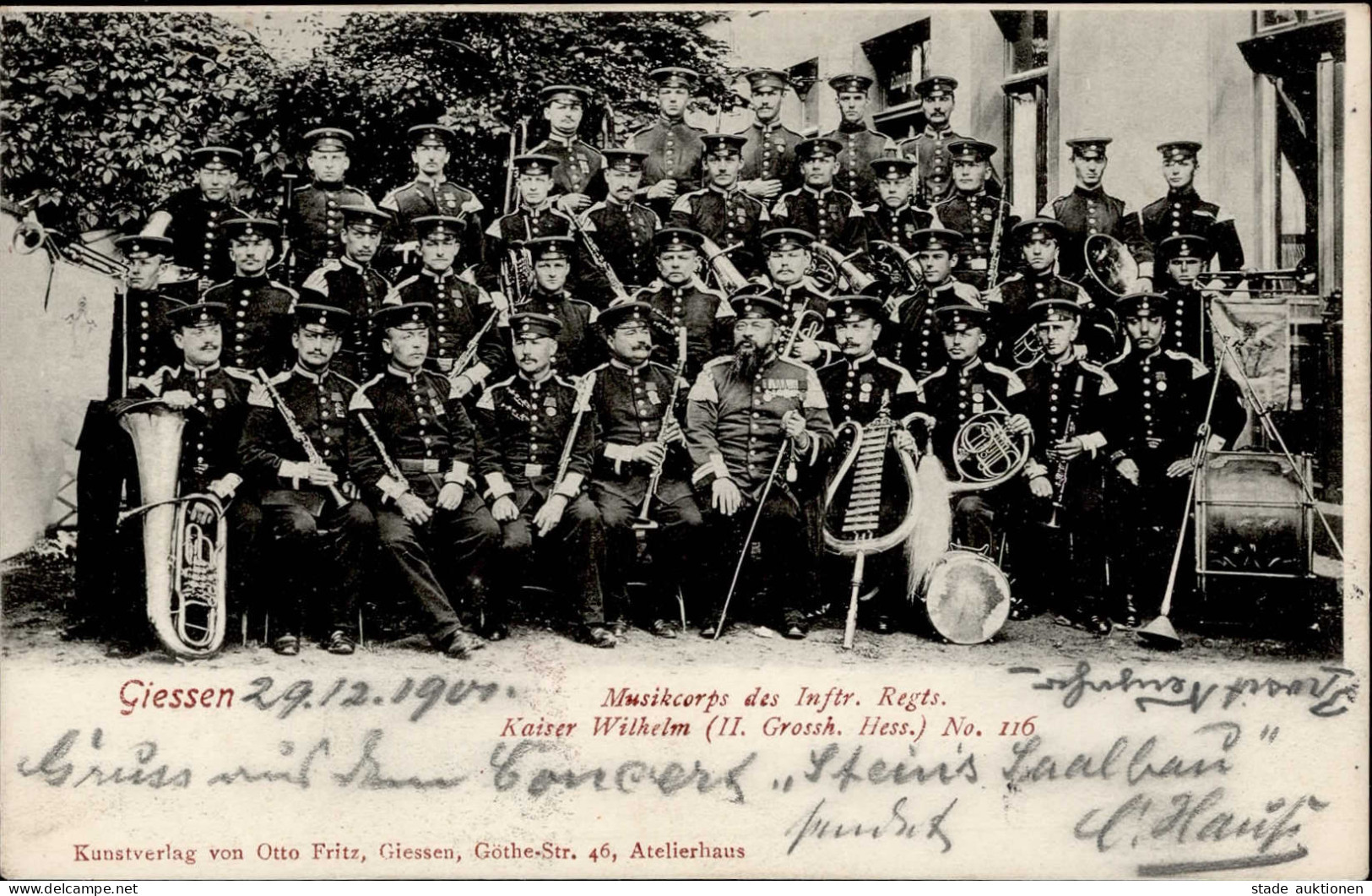 GIEßEN (6300) - Musikcorps D. Inftr.Regt. Kaiser Wilhelm No. 116 I - Wiesbaden