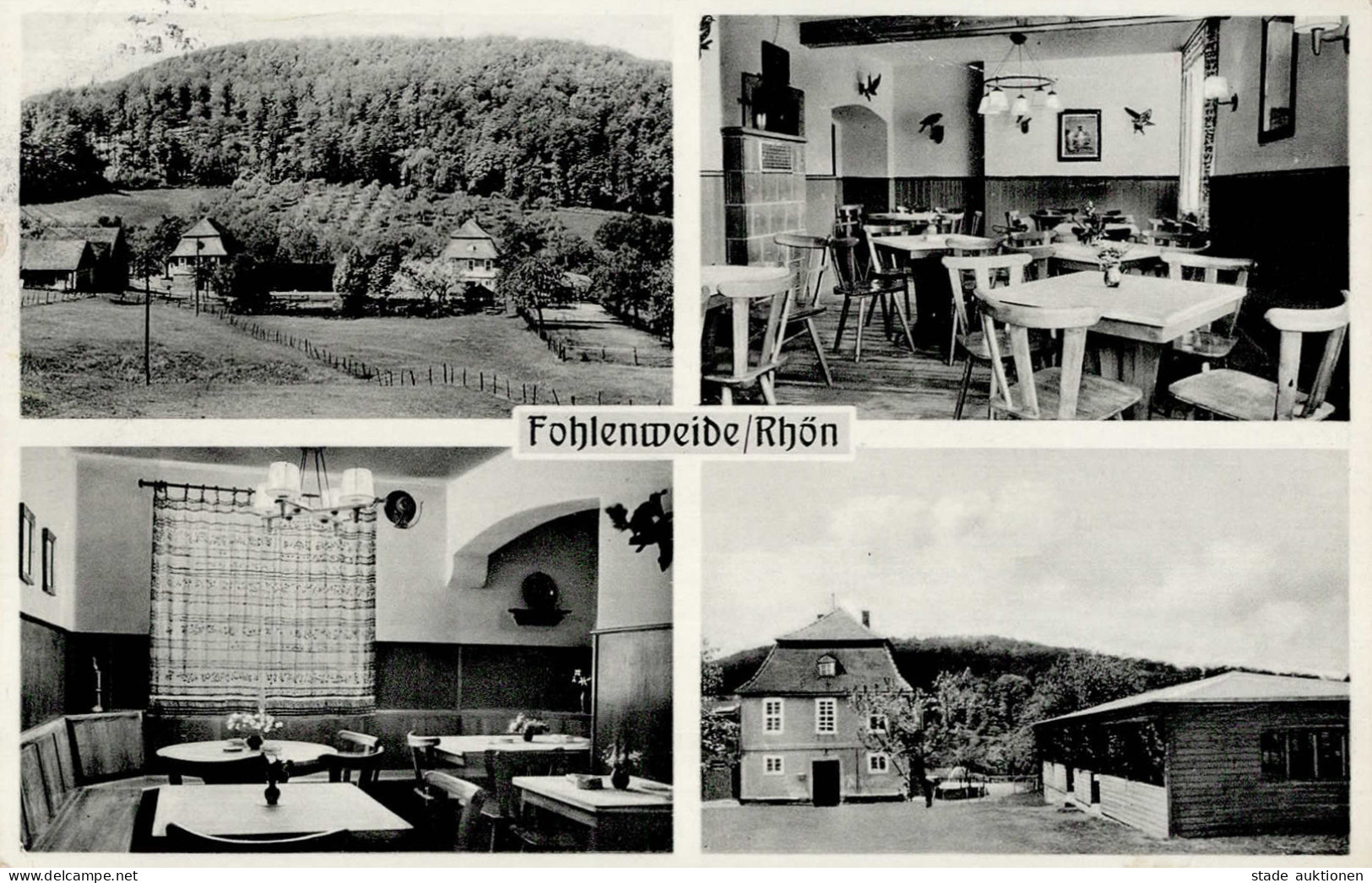 Fohlenweide (6417) Gasthaus Innenansicht Otto Harnier I-II - Andere & Zonder Classificatie