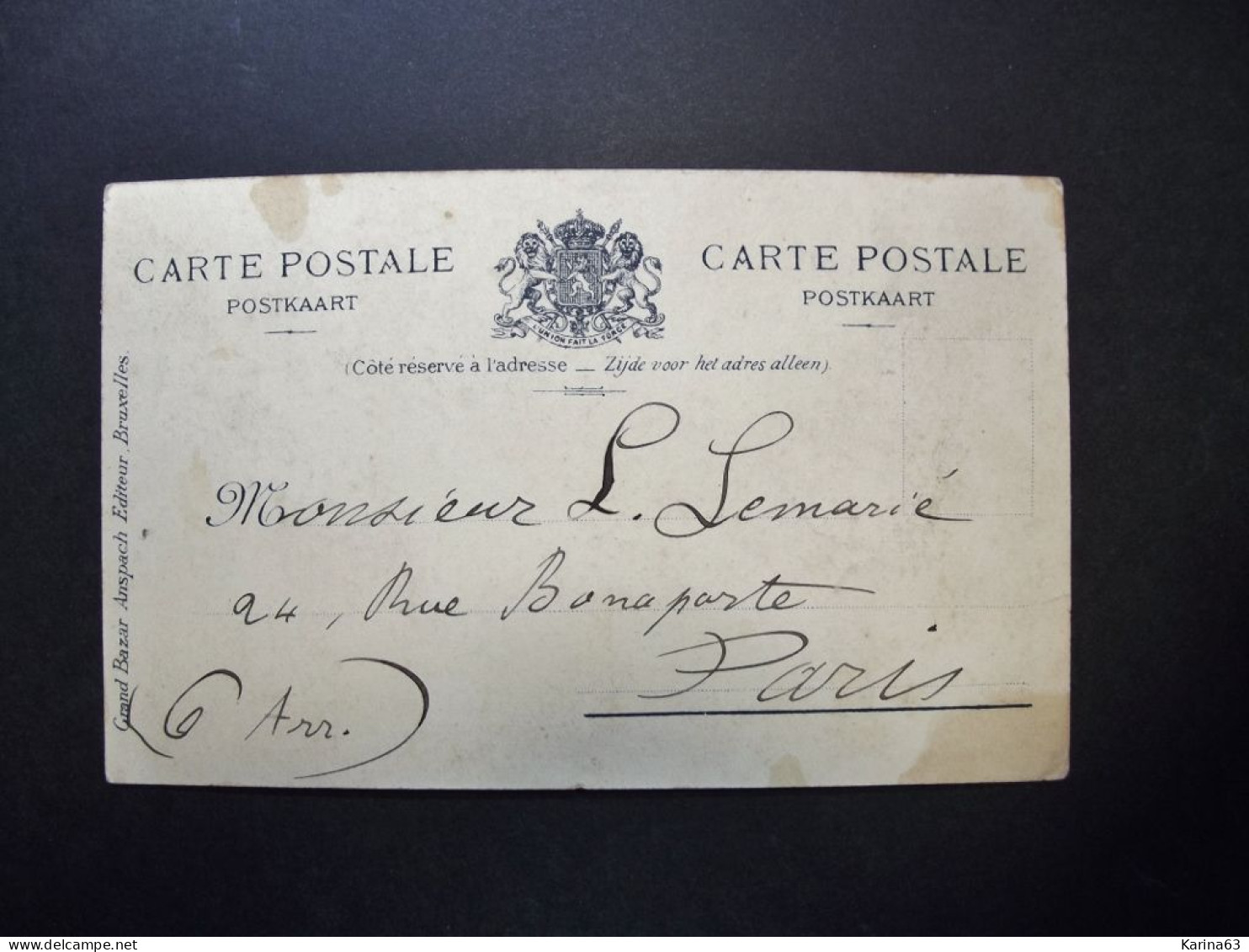 België - Belgique - CPA  - Brussel  Bruxelles - Le Palais De Justice - Used Card Obl Brussel Vers Paris 1907 - Monumenti, Edifici
