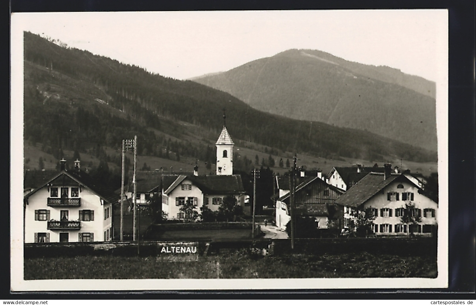 AK Altenau / Obb., Ortsansicht Vor Berghintergrund  - Autres & Non Classés