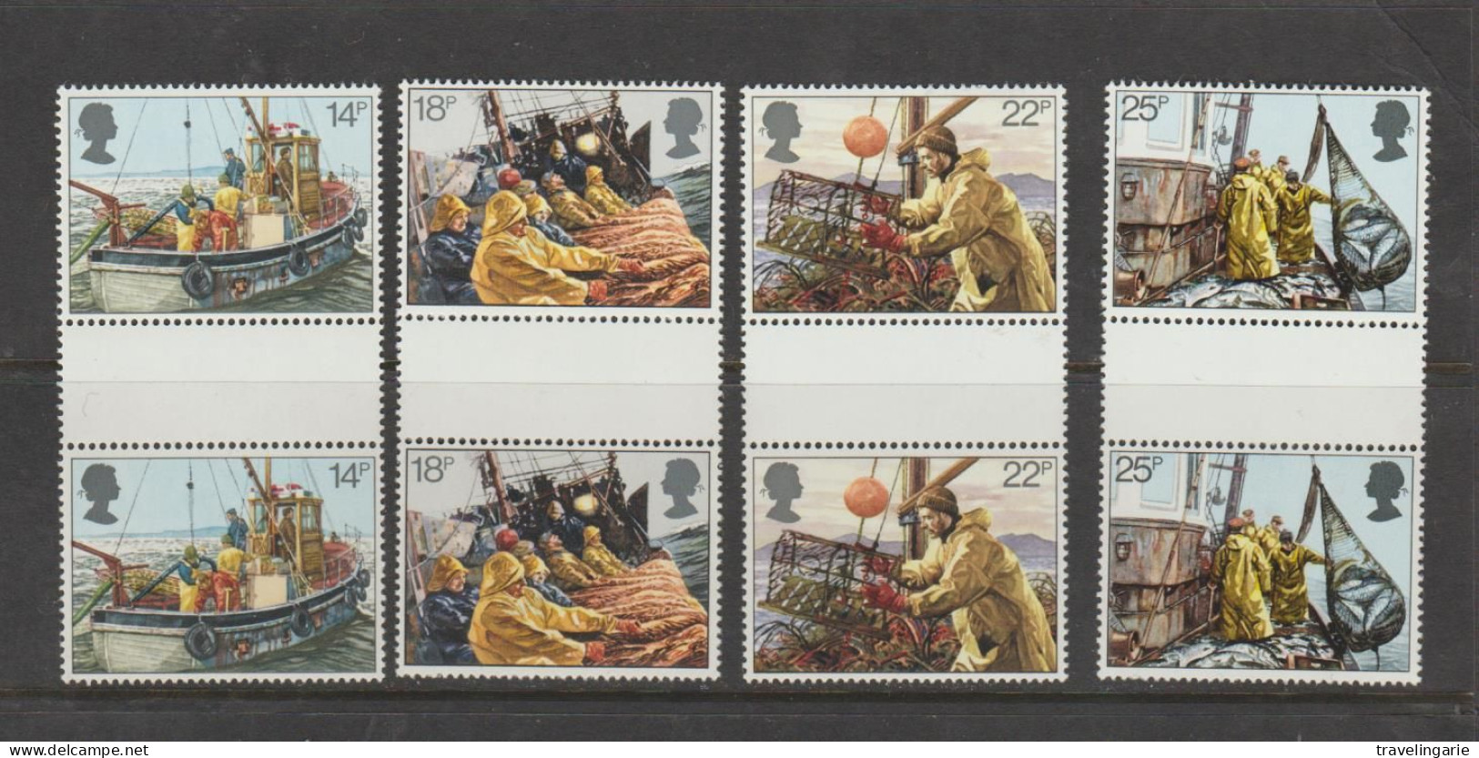 Great Britain 1981 Fishing Industry Gutterpairs MNH ** - Marítimo