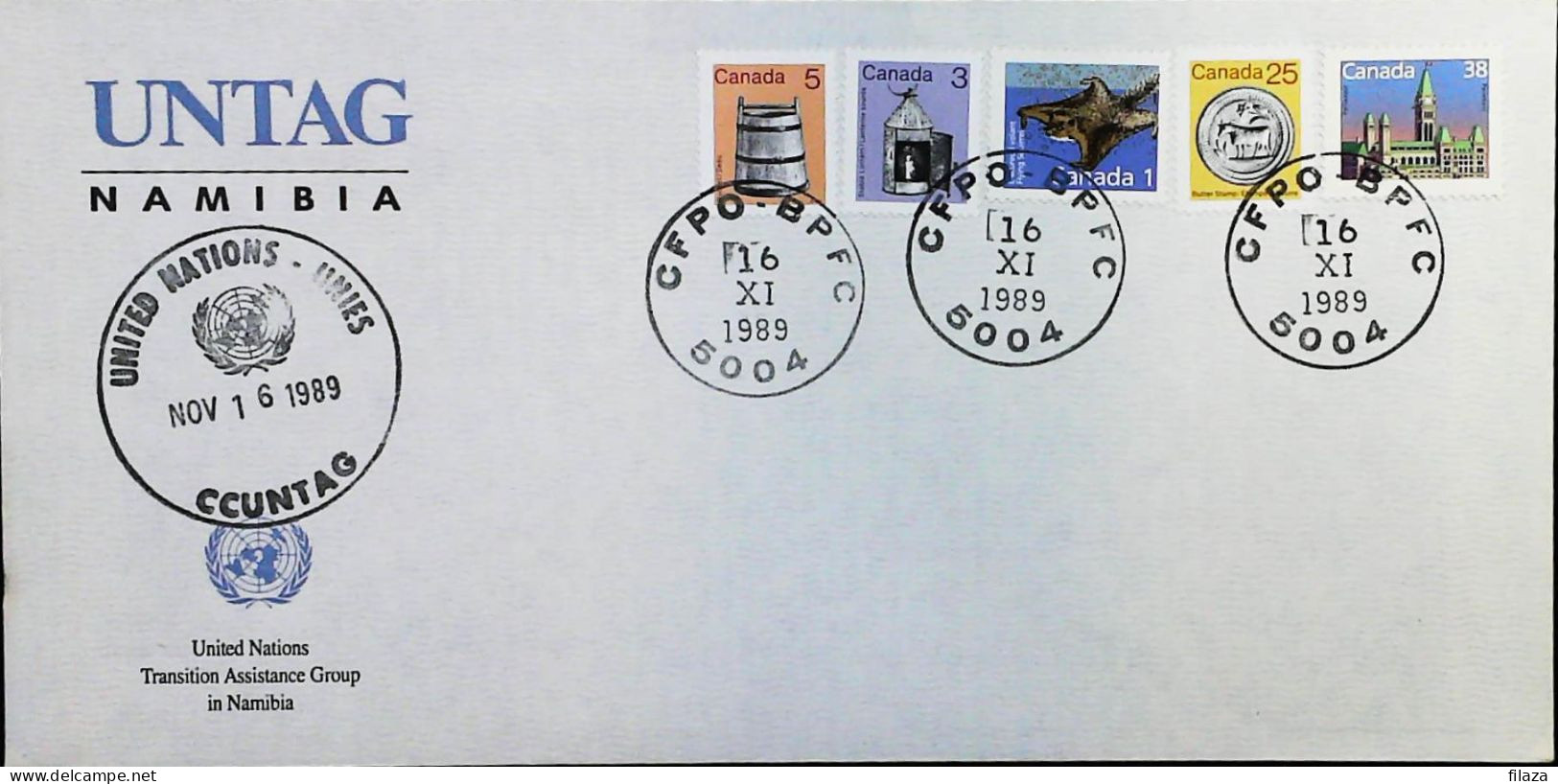 Italy - Military - Army Post Office In Namibia - United Nations Transition Assistance - Canada - S6704 - 1991-00: Poststempel