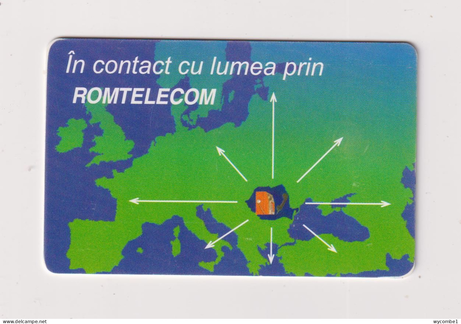 ROMANIA -  Map Of Europe Chip  Phonecard - Roemenië