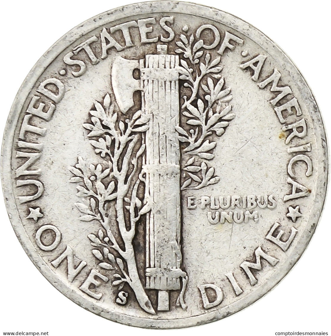 États-Unis, Dime, Mercury Dime, 1943, U.S. Mint, Argent, TB+, KM:140 - 1916-1945: Mercury (kwik)