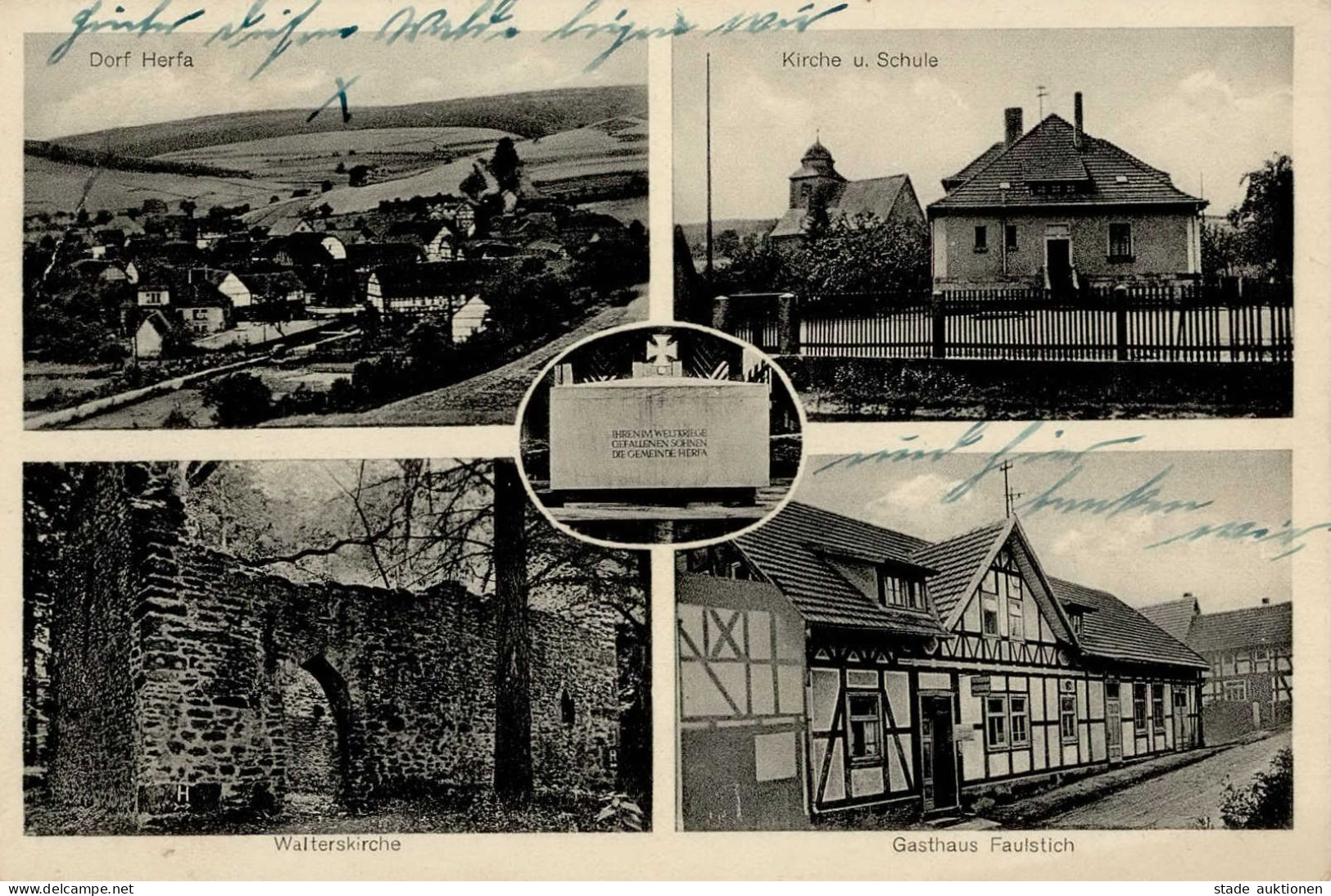 HERFA,Kr.Hersfeld (6432) - DORF HERFA Gasthaus Faulstich I-II - Other & Unclassified