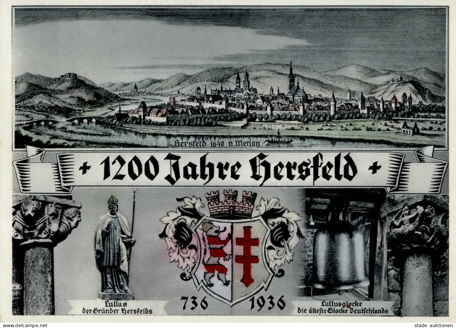 Bad Hersfeld (6430) 1200 Jahre Hersfeld 1936 I- - Other & Unclassified