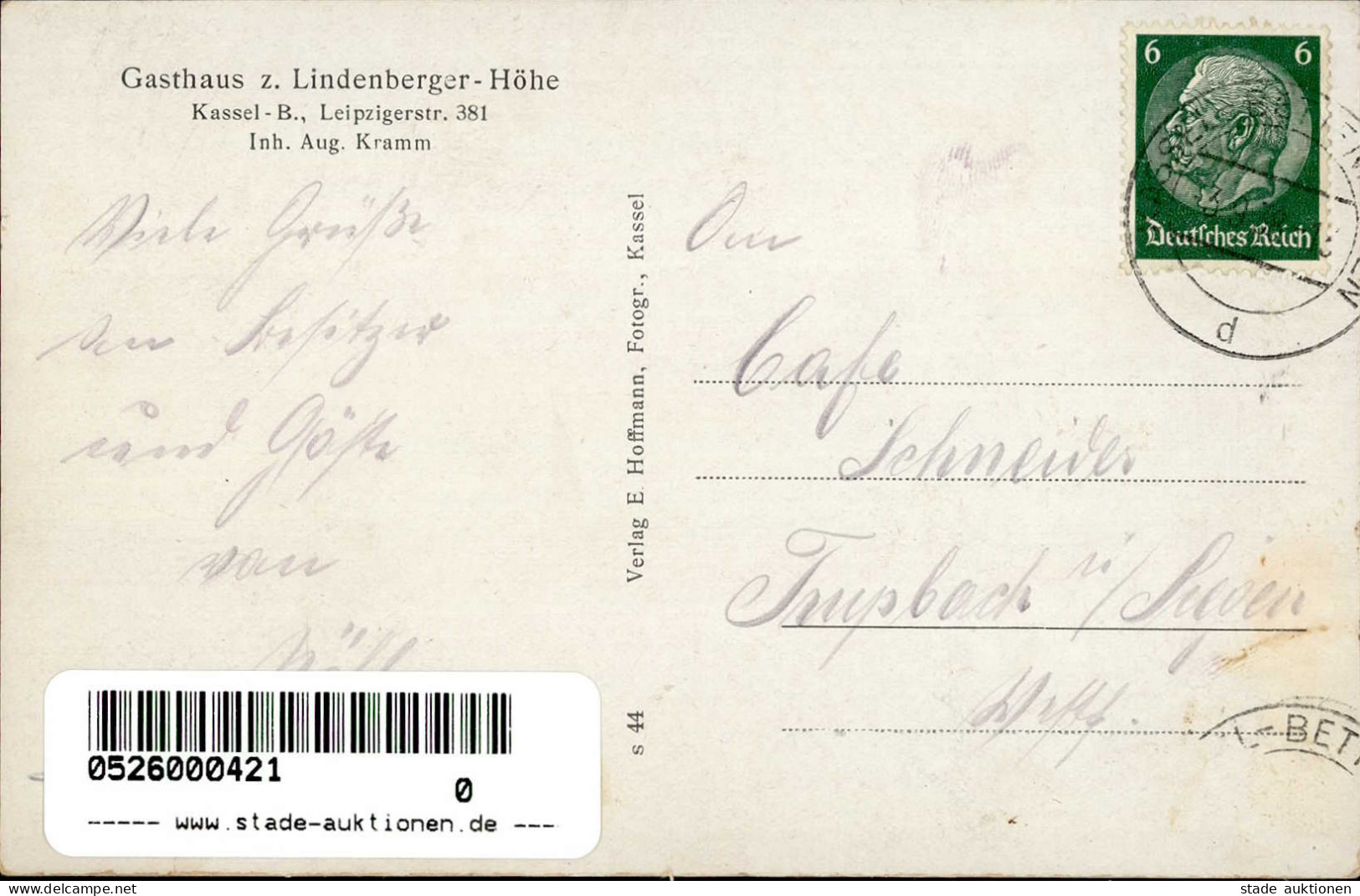 Kassel (6465) Lindenberger Höhe I-II (fleckig, Ecken Abgestossen) - Autres & Non Classés