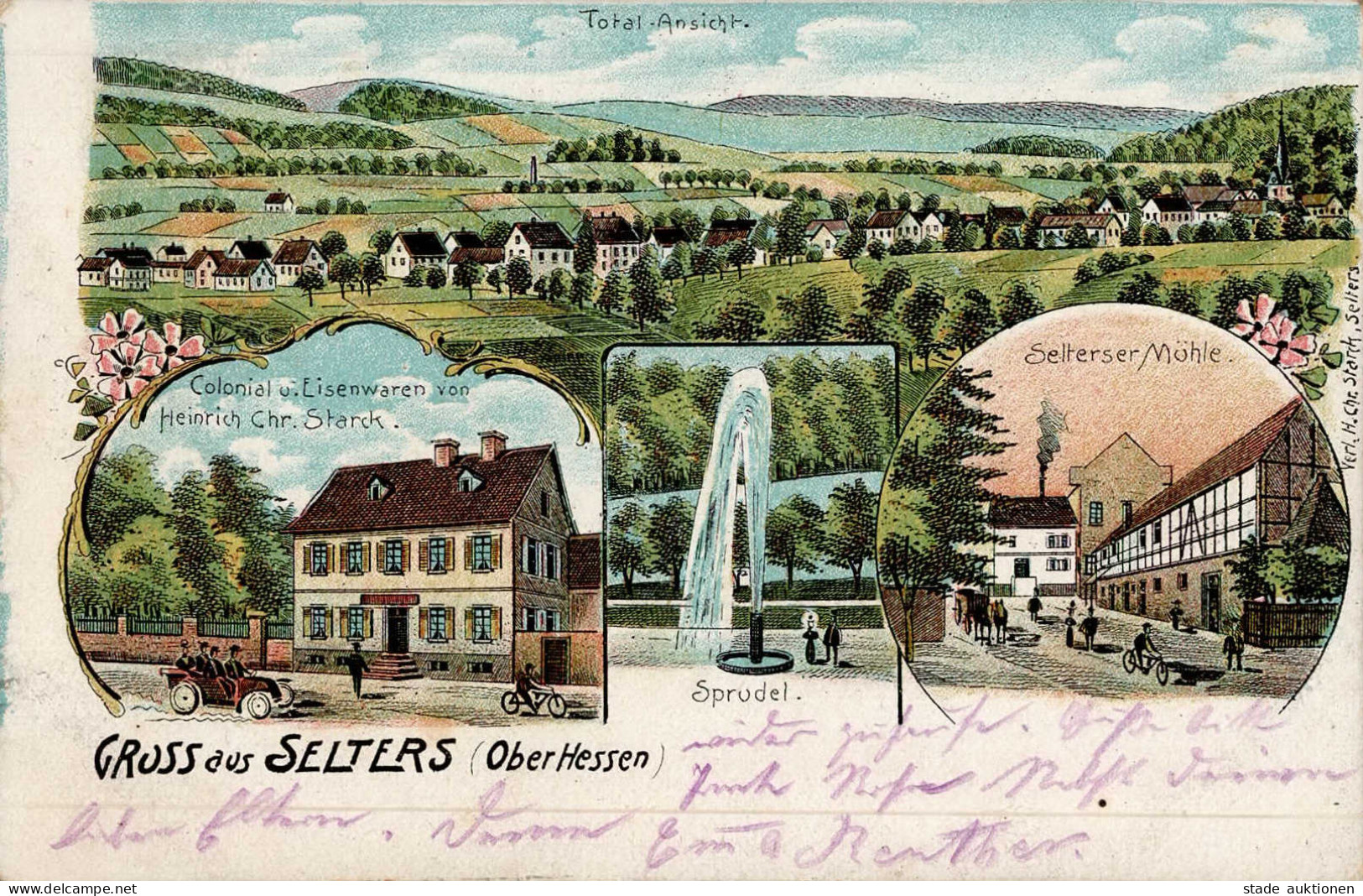 SELTERS,Oberhessen (6474) - Colonialwaren Heinrich Starck Und Selterser Mühle I - Other & Unclassified