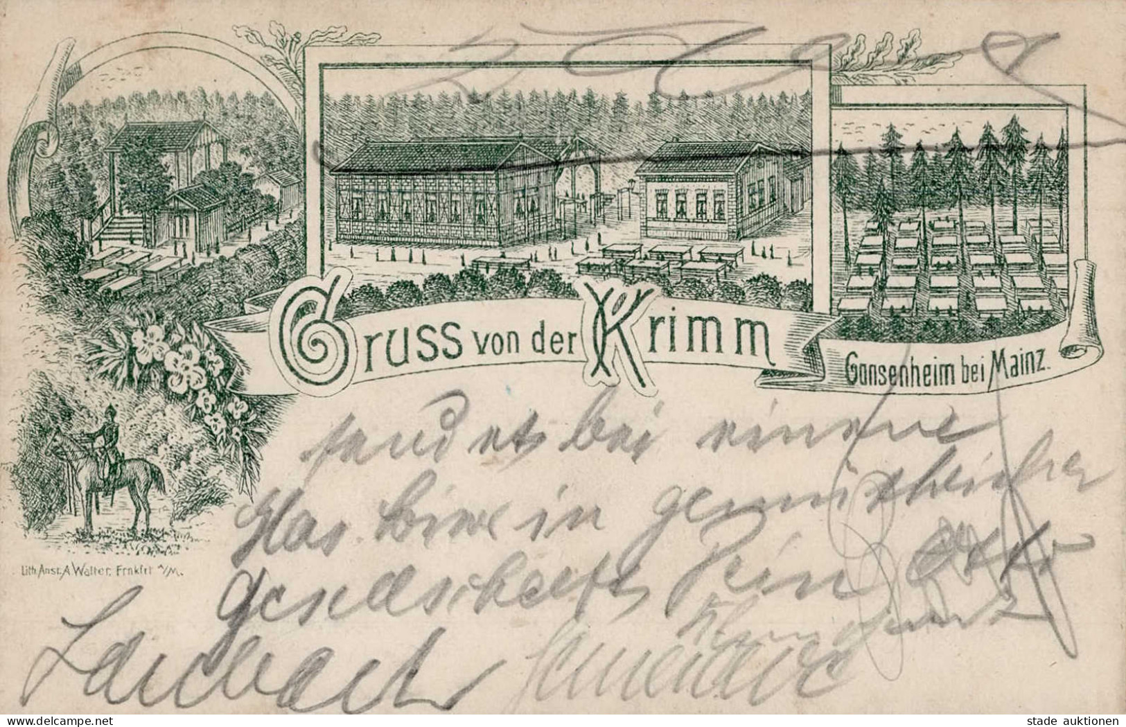 Mainz Gonsenheim (6500) Gasthaus Zur Krimm 1897 I - Mainz