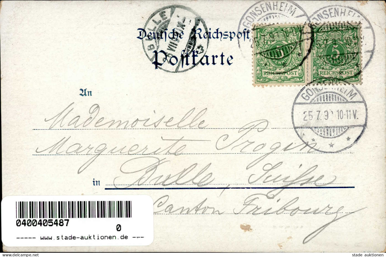 Mainz Gonsenheim (6500) Pensionat Leniaberg 1899 II (Stauchung) - Mainz