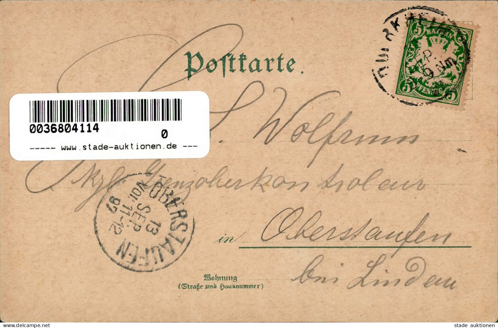 Bad Dürkheim (67433) Hardenburg Limburg Grethen 1897 I- - Other & Unclassified