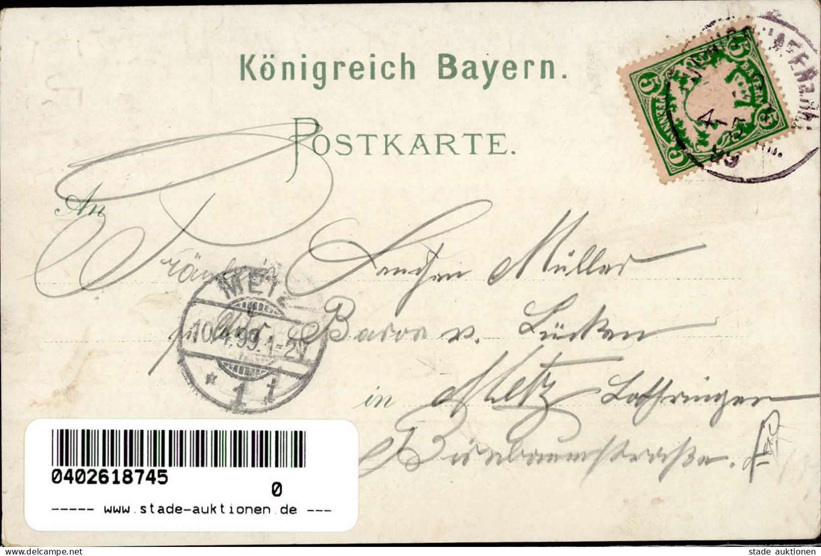 Ludwigshafen (6700) Gasthaus Zum Bürger-Bräu 1899 II (Stauchung) - Ludwigshafen