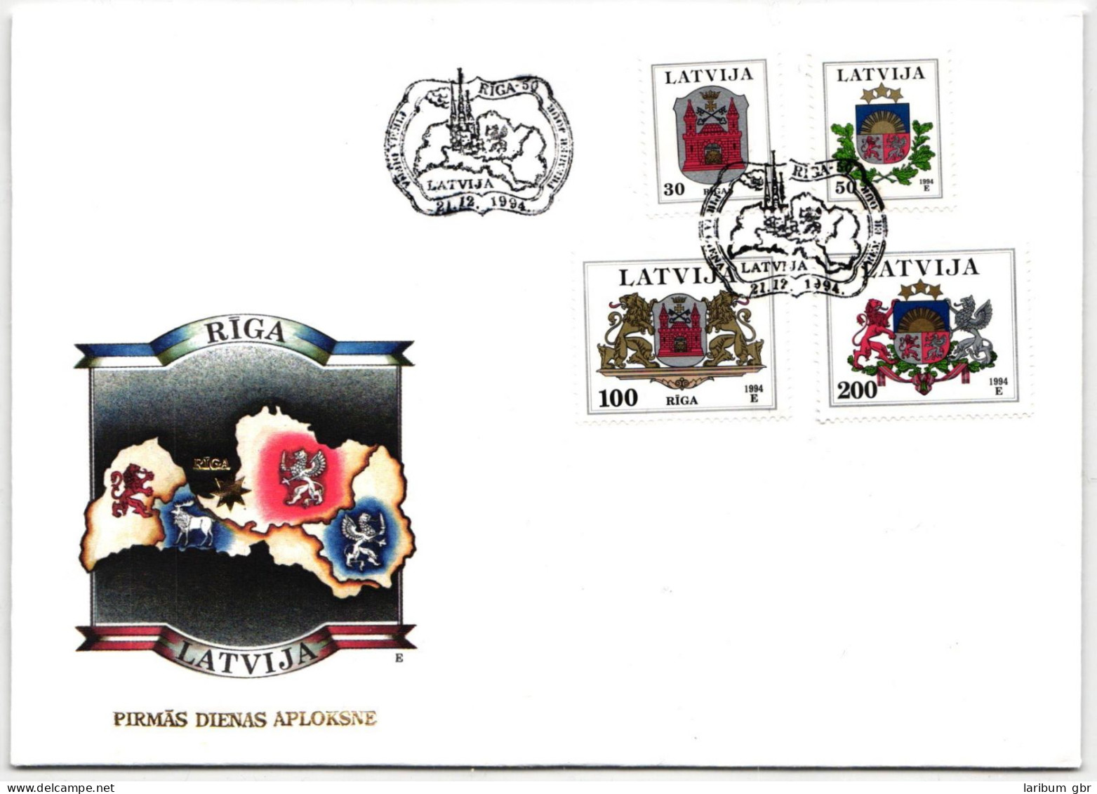 Lettland FDC 389-392 Als Ersttagsbrief #NK572 - Lettonia