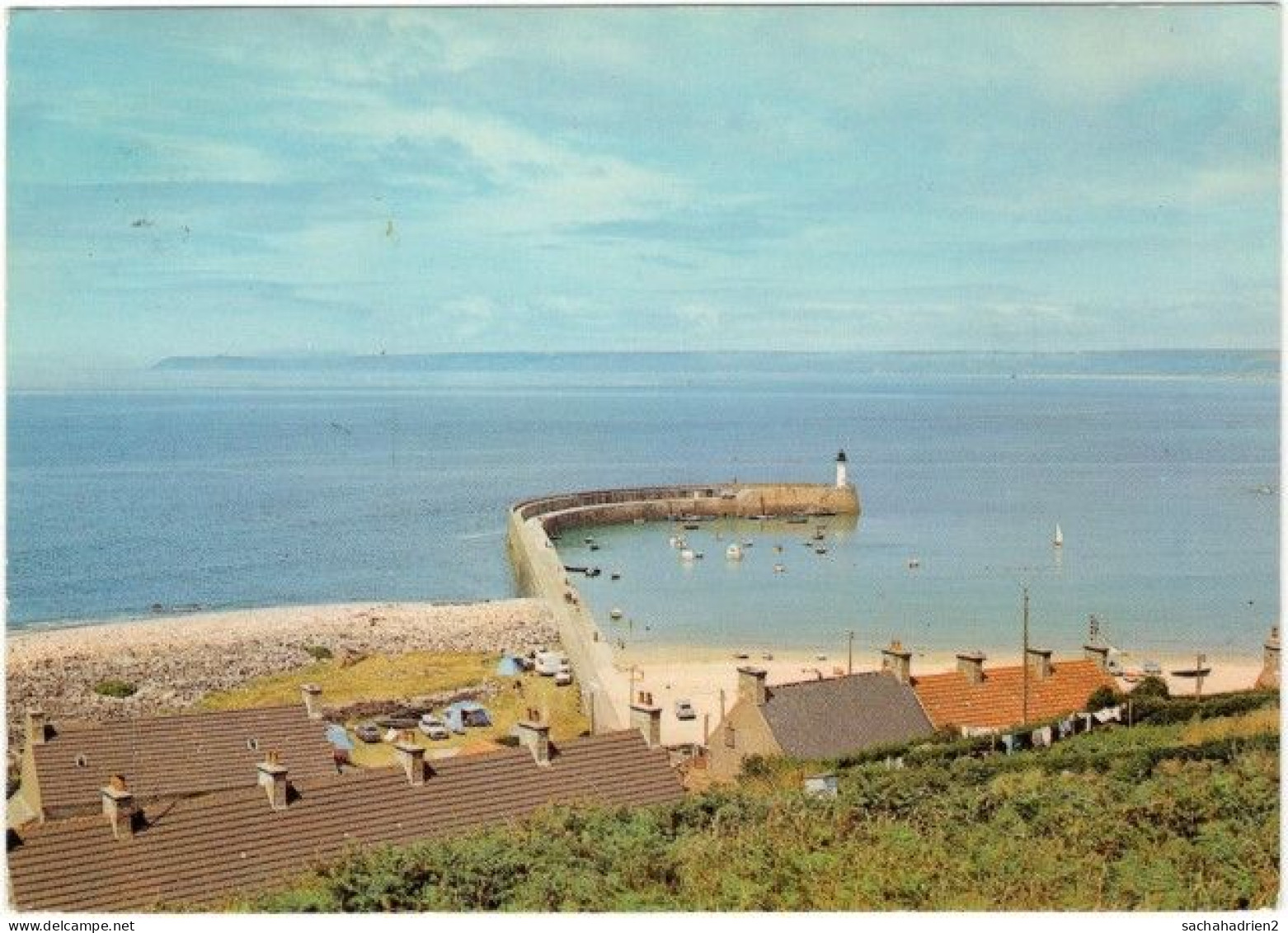 50. Gf. FLAMANVILLE-DIELETTE. Le Port Et Au Loin Les Falaises De Jobourg. 7 - Autres & Non Classés