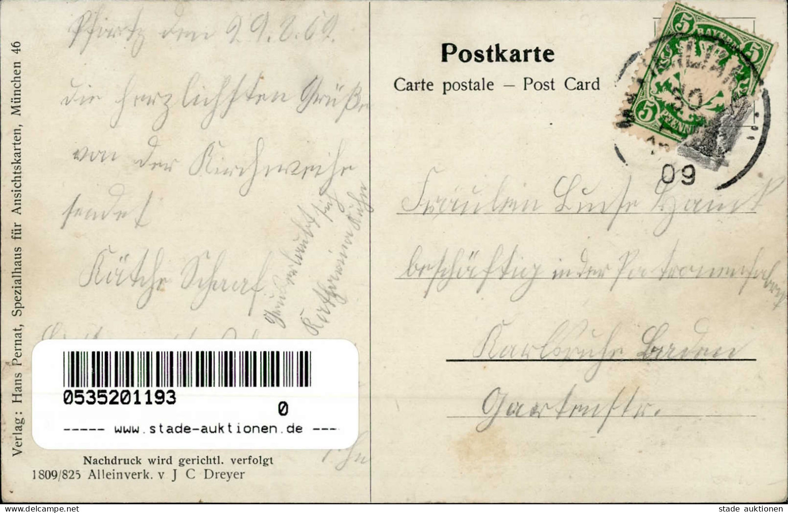 Maximiliansau (6729) Pfortz Kirche Verlag Hans Pernat 1909 I-II - Sonstige & Ohne Zuordnung