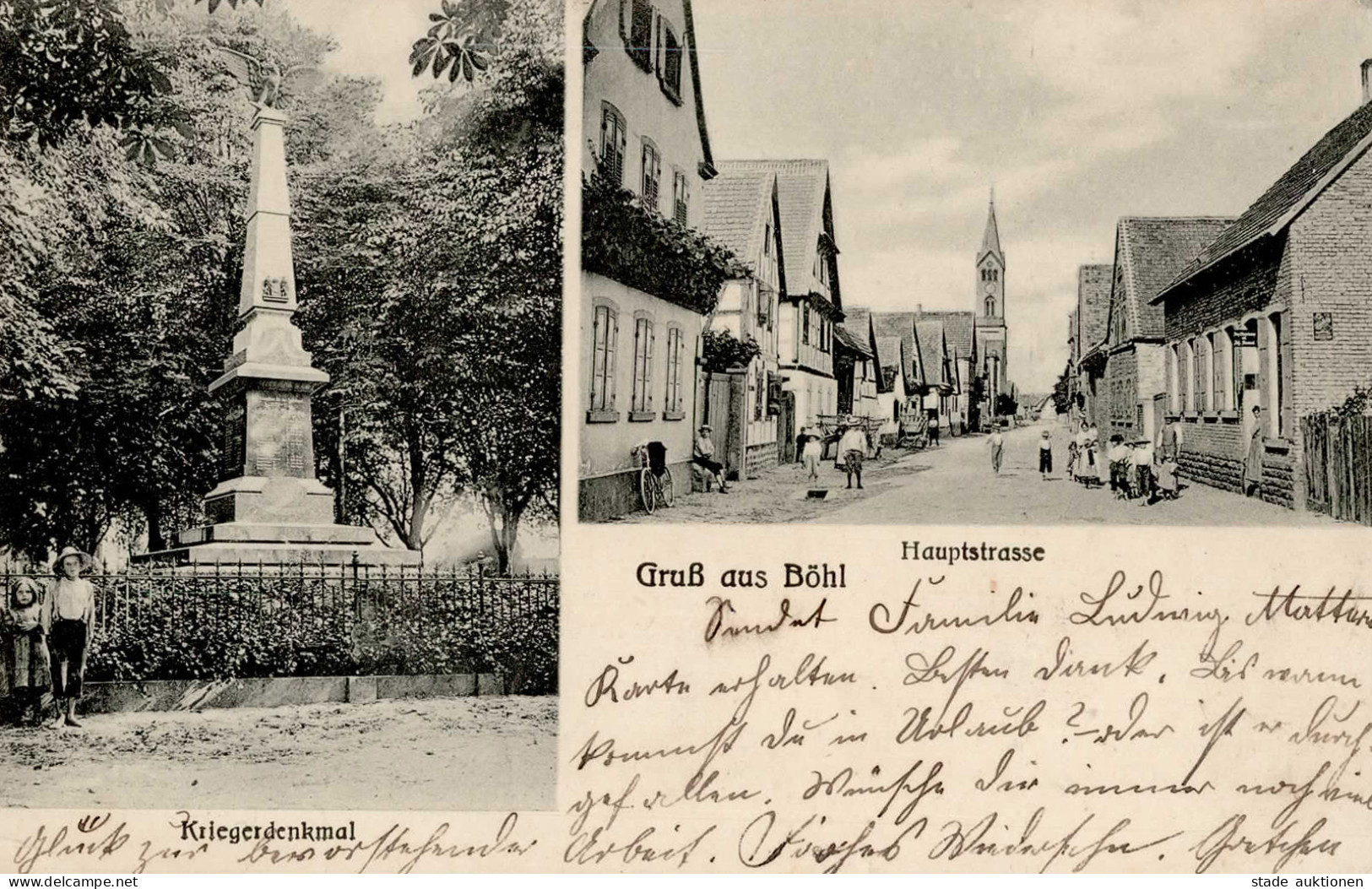 Böhl-Iggelheim (6737) Kath. Kirche Hauptstrasse Kriegerdenkmal 1916 I-II - Other & Unclassified