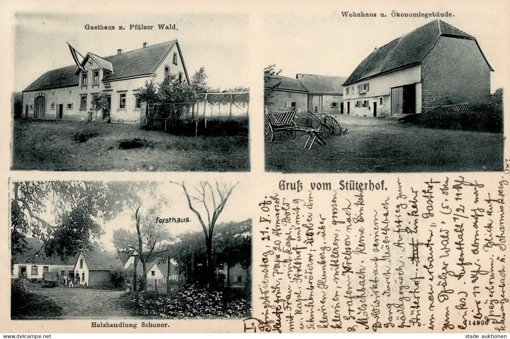 Stüterhof (6750) Gasthaus Zum Pfälzer Wald Holzhandlung Schoner I - Other & Unclassified