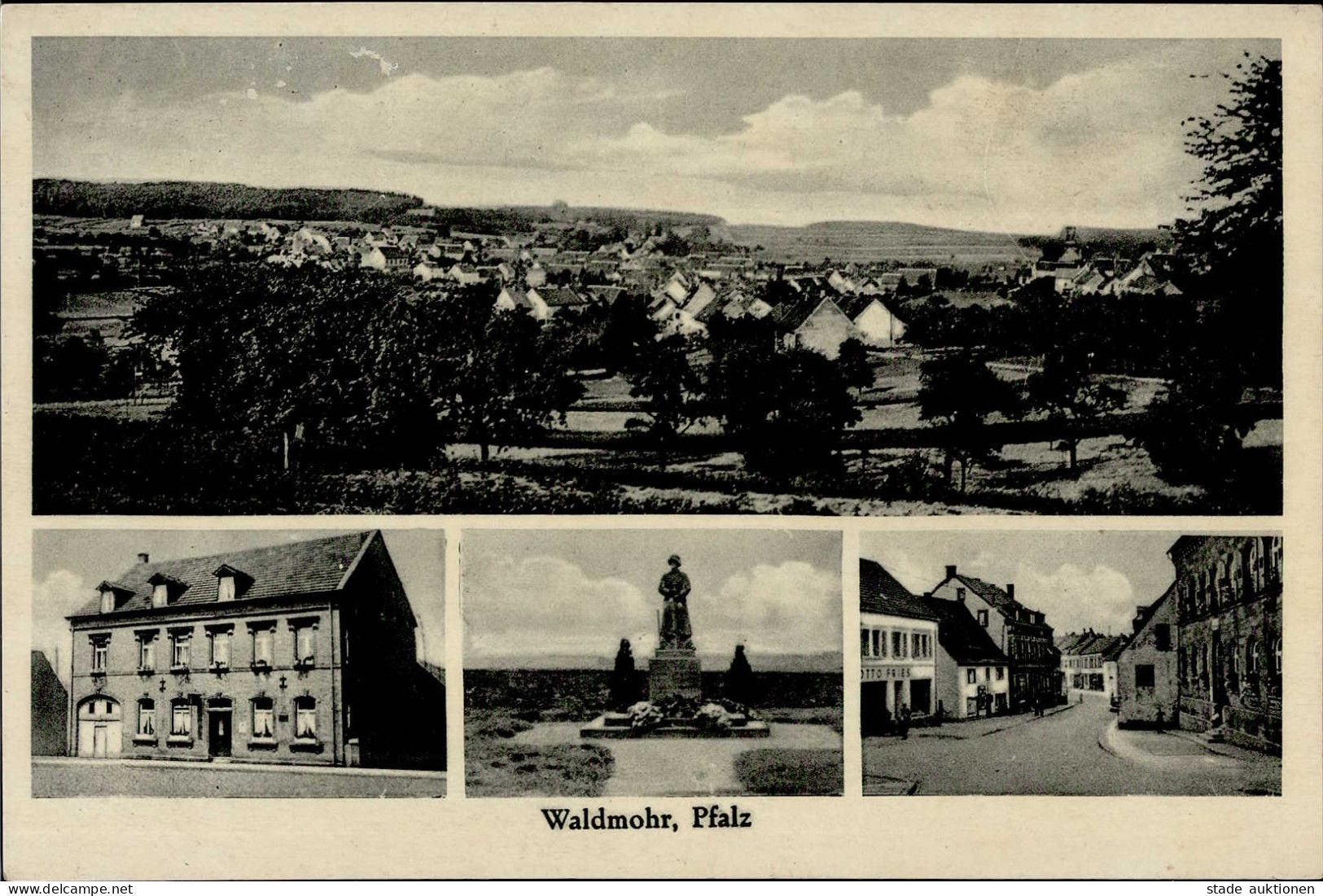 Waldmohr (6797) Gasthaus Zur Linde Inh. Schmidt Denkmal I- - Sonstige & Ohne Zuordnung