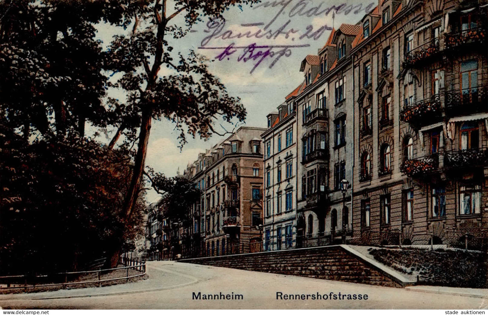 Mannheim (6800) Rennershofstrasse 1915 I-II (Stauchung) - Mannheim