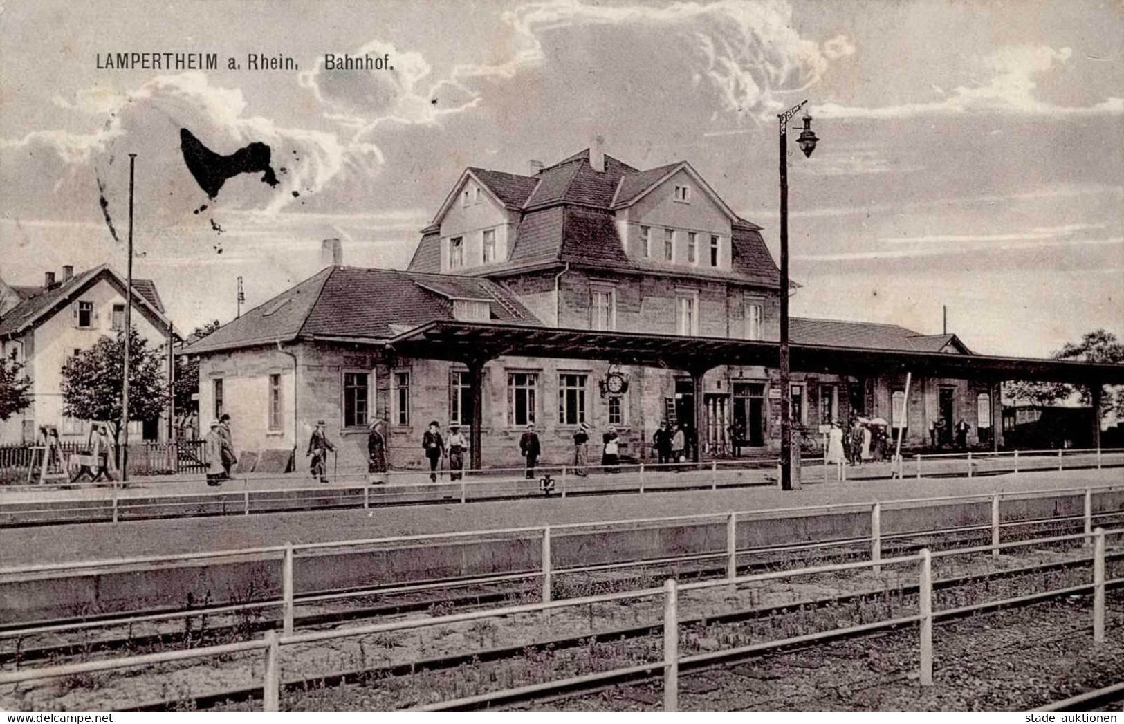 Lampertheim (6840) Bahnhof 1915 I- - Other & Unclassified