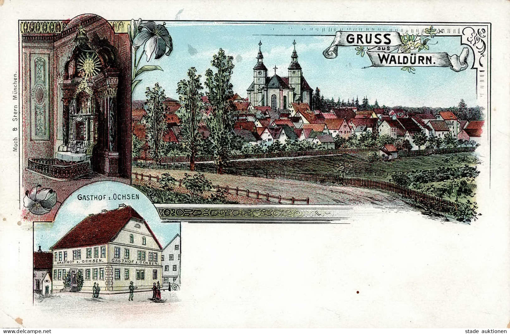 Walldürn (6968) Gasthaus Zum Ochsen II (kleine Stauchung) - Otros & Sin Clasificación