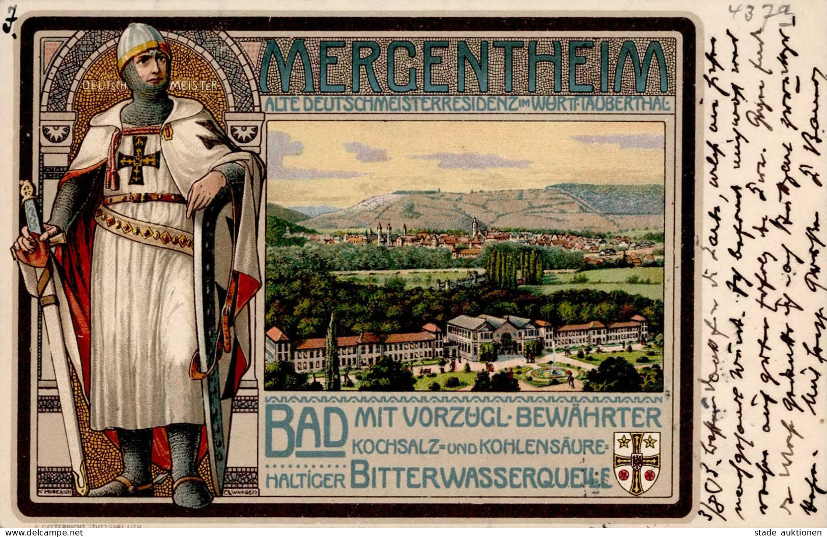 Bad Mergentheim (6990) Gasthaus Mergentheim 1903 I- - Bad Mergentheim