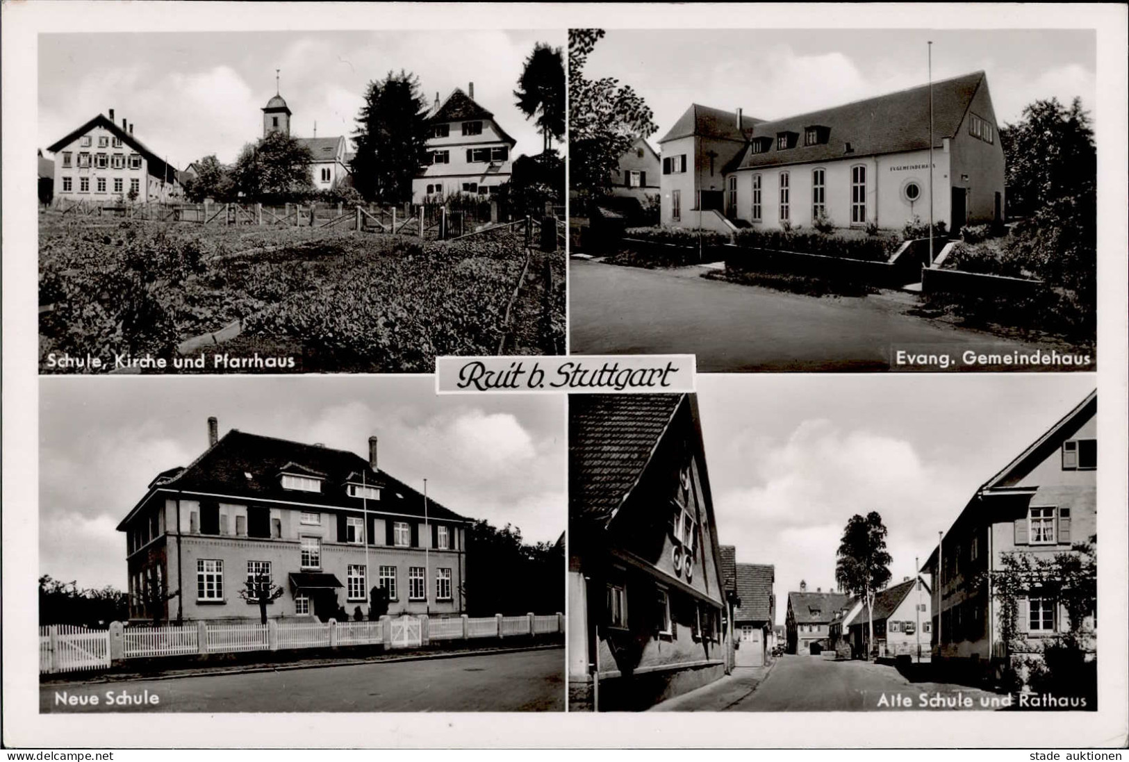 Ruit Stuttgart (7000) Schule Kirche Rathaus I-II - Stuttgart