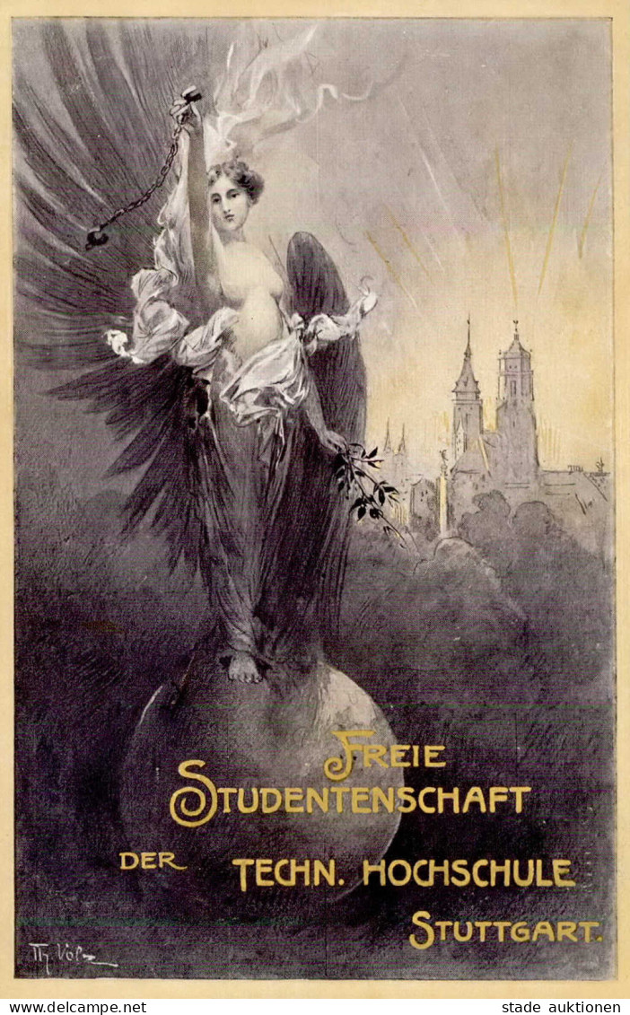 Stuttgart (7000) Studentika Freie Studentenschaft Der Technischen Hochschule 1912 II- (beschnitten) - Stuttgart