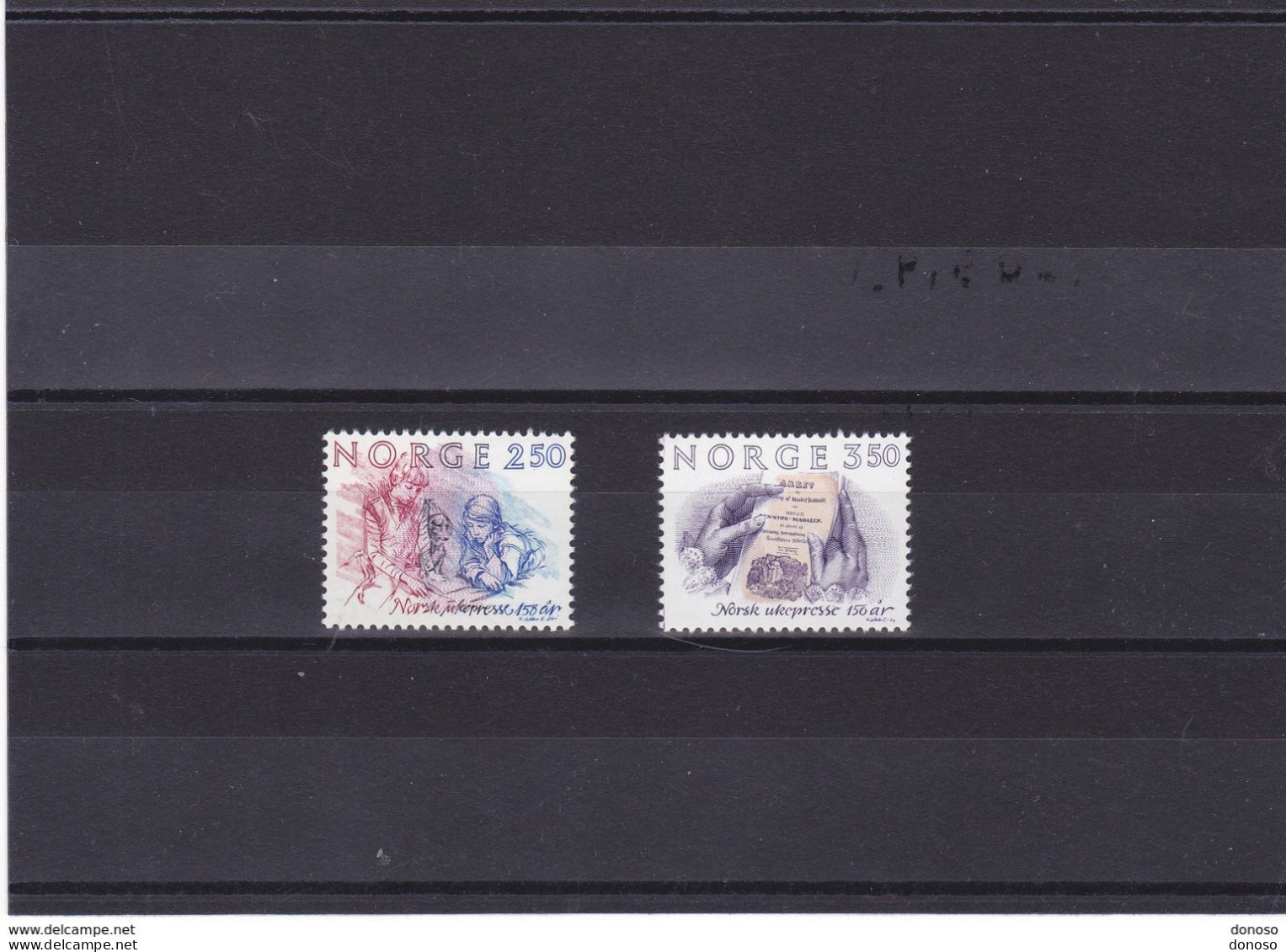 NORVEGE 1984 LA PRESSE Yvert 867-868 NEUF** MNH - Unused Stamps