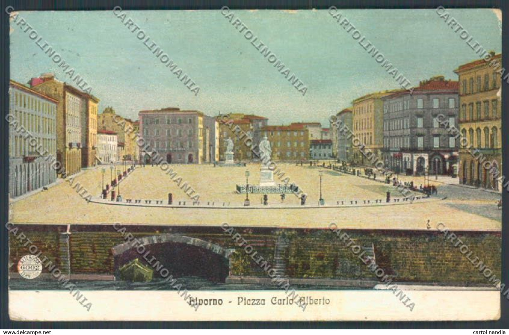 Livorno Città Alterocca 6002 SCOLLATA Cartolina ZB4981 - Livorno