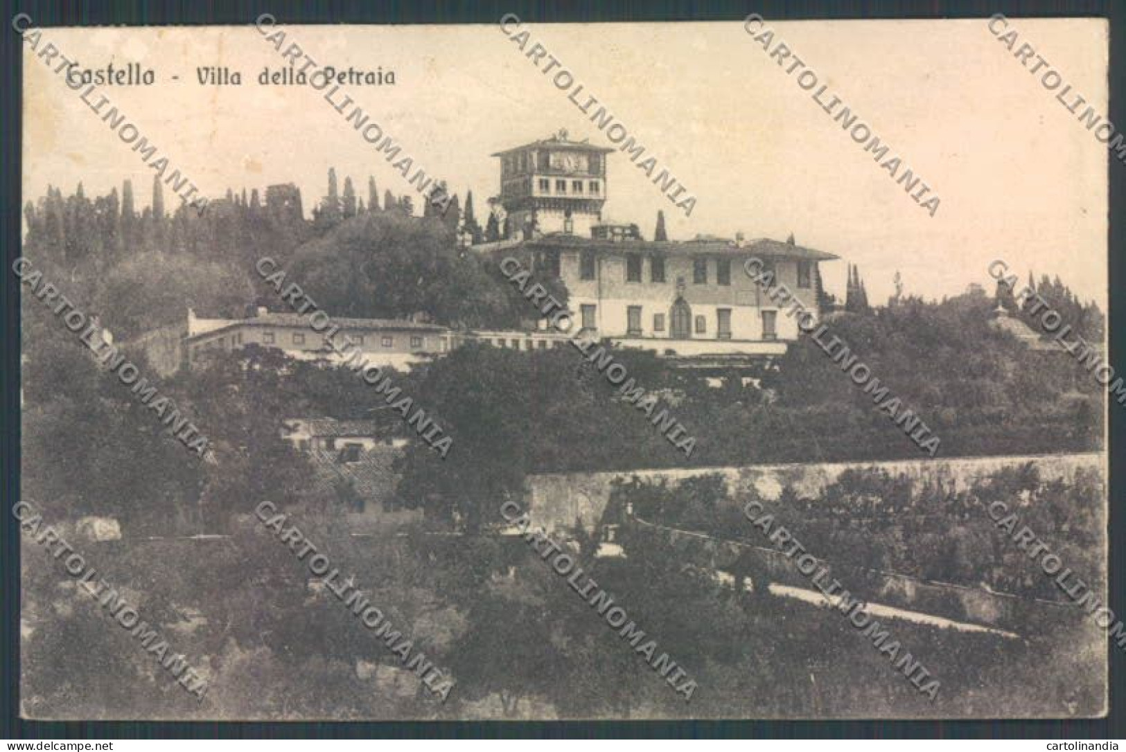 Firenze Città Villa Della Petraia Castello PIEGHE Cartolina ZB4953 - Firenze (Florence)