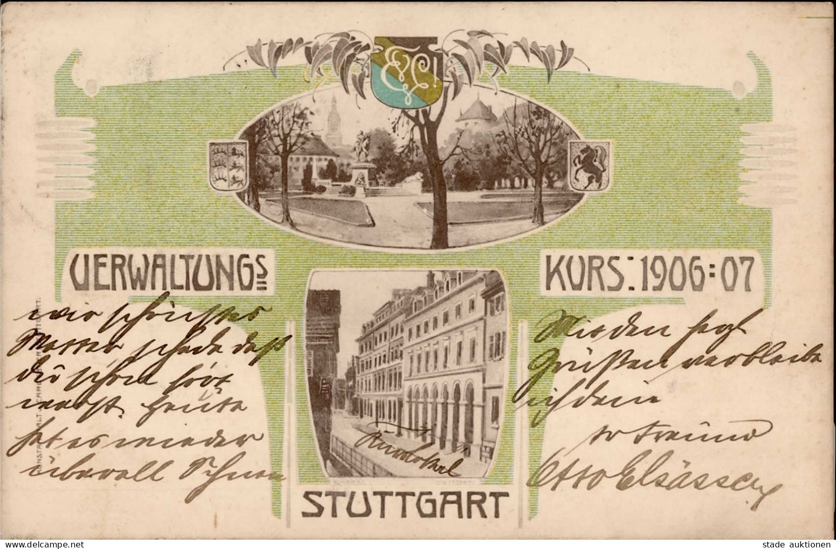 Stuttgart (7000) Verwaltungskurs 1906 - 1907 I- - Stuttgart