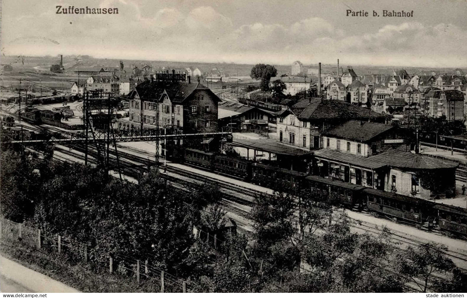 Stuttgart Zuffenhausen (7000) Bahnhof Eisenbahn I-II (Eckstauchung) Chemin De Fer - Stuttgart